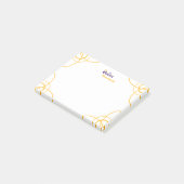 Purple The Queen Rectangleノート ポストイット (アングル)