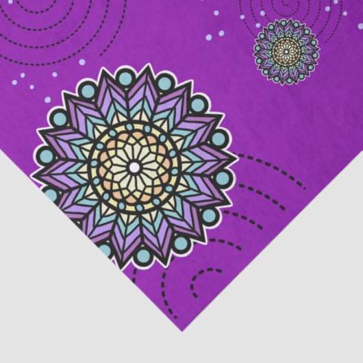 Purple Themed Round Design Pattern 薄葉紙 (詳細)