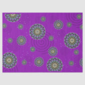 Purple Themed Round Design Pattern 薄葉紙 (正面)