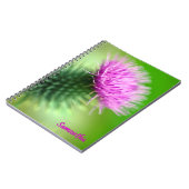 Purple Thistle Spiral notebook ノートブック (左側)