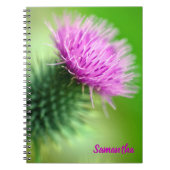 Purple Thistle Spiral notebook ノートブック (正面)