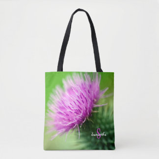 Purple Thistle Tote bag トートバッグ