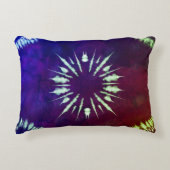 Purple Tie dye Accent Pillow アクセントクッション (正面)
