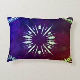 Purple Tie dye Accent Pillow アクセントクッション