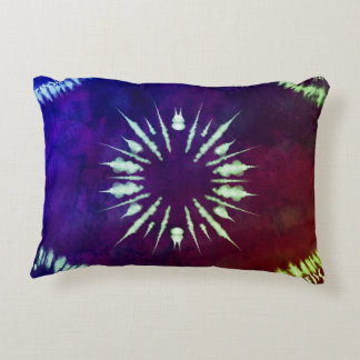 Purple Tie dye Accent Pillow アクセントクッション