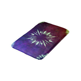 Purple Tie Dye Bath Mat バスマット