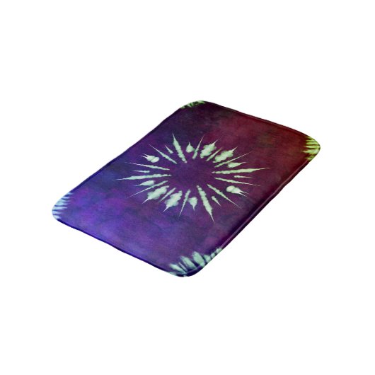 Purple Tie Dye Bath Mat バスマット (アングル)