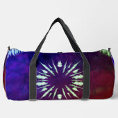 Purple Tie Dye Large ダッフルバッグ (正面)