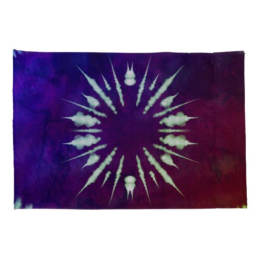 Purple Tie Dye Pillowcase 枕カバー (裏面-右)