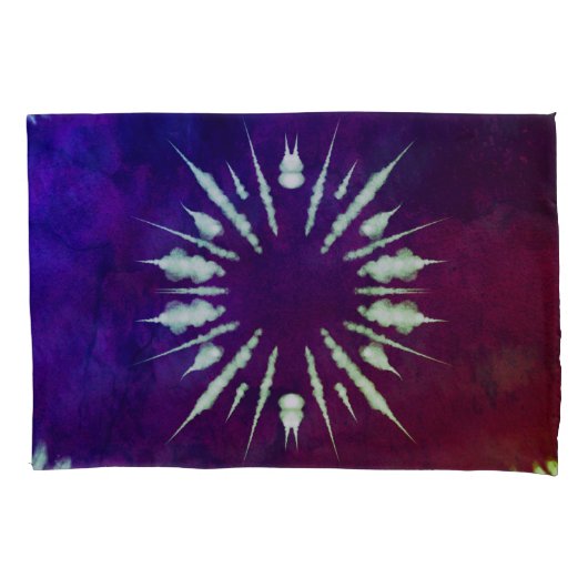 Purple Tie Dye Pillowcase 枕カバー (正面左)