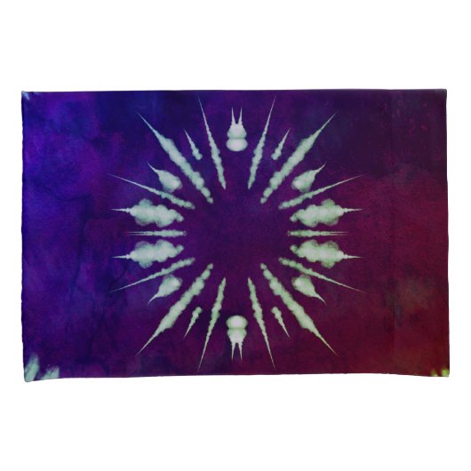 Purple Tie Dye Pillowcase 枕カバー (正面右)