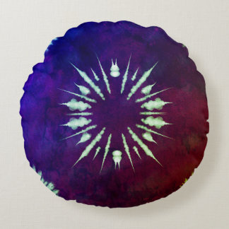 Purple Tie Dye Round Pillow ラウンドクッション