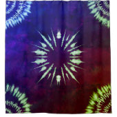 Purple Tie Dye Shower Curtain シャワーカーテン (正面)