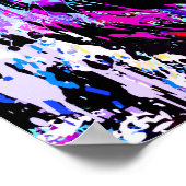 Purple Tiger Head Portrait  - Tiger Poster Print ポスター (角)