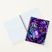 Purple Tiger Notebook - Tiger Artwork – 野生生物 ノートブック (内部)