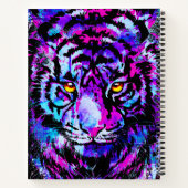 Purple Tiger Notebook - Tiger Artwork – 野生生物 ノートブック (裏面)