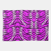 Purple Tiger Skin Pattern Design  キッチンタオル (横)