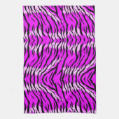Purple Tiger Skin Pattern Design  キッチンタオル (縦)