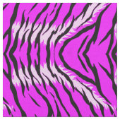 Purple Tiger Skin Pattern Design  ファブリック (クローズアップ)