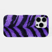 purple tiger skin texture iPhoneケース (裏面横)