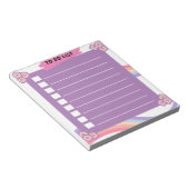 Purple To doリストのメモ帳 ノートパッド (アングル)