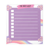 Purple To doリストのメモ帳 ノートパッド (正面)