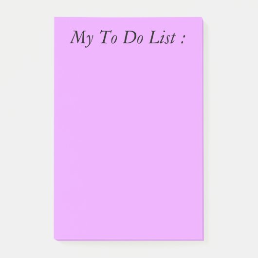 Purple To Do List Post-It ポストイット (正面)