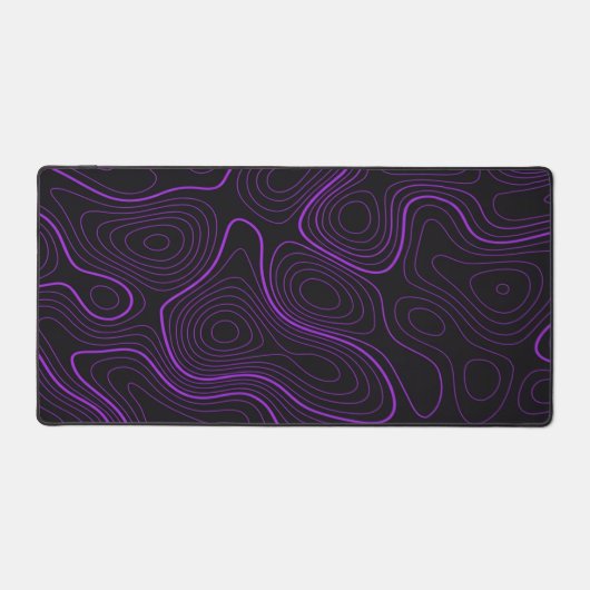 Purple Topographic Desk Mat デスクマット (正面)