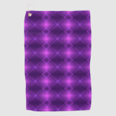 Purple towel featuring a symmetrical pattern  ゴルフタオル (正面)