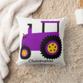 Purple Tractor Design Personalised クッション (ブランケット)