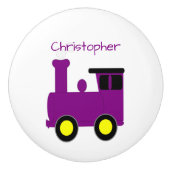 Purple Train Design Personalised セラミックノブ (正面)