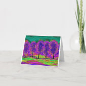 Purple Trees computer drawing card    カード (正面)