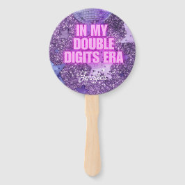 Purple Trendy In My Double Digits Era Birthday ハンドファン