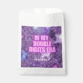 Purple Trendy In My Double Digits Era Birthday フェイバーバッグ (正面)