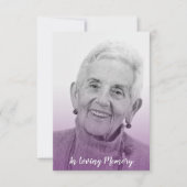 Purple Trendy Transparency Funeral Dear Ones (正面)