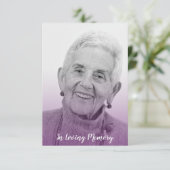 Purple Trendy Transparency Funeral Dear Ones (スタンド正面)