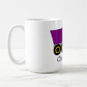 Purple Truck Design Personalised コーヒーマグカップ (左)