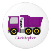 Purple Truck Design Personalised セラミックノブ (正面)