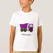 Purple Truck Design Personalised Tシャツ (正面)