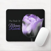 Purple Tulip （のデスク）*パーソナライズ* マウスパッド (マウス)