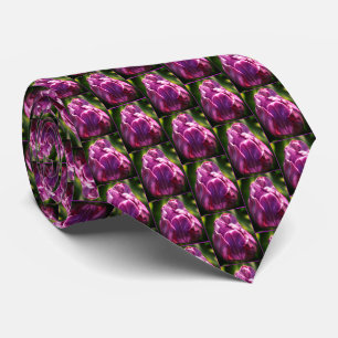 Purple Tulip Flower ネクタイ