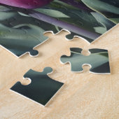 Purple Tulip Flower Garden Art Puzzle ジグソーパズル (側面)