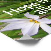 Purple Tulips Hope Floral Flowers Photo Poster ポスター (角)