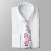 Purple Tulips Neck Tie ネクタイ (タイ)