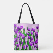 Purple Tulips Tote Bag トートバッグ (裏面)