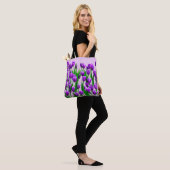 Purple Tulips Tote Bag トートバッグ (モデル)
