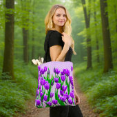 Purple Tulips Tote Bag トートバッグ