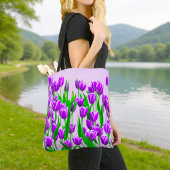 Purple Tulips Tote Bag トートバッグ