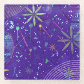 Purple Twilight Party ガラスコースター (正面)
