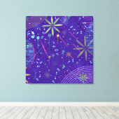 Purple Twilight Party キャンバスプリント (インサイチュ (ウッドフロア))